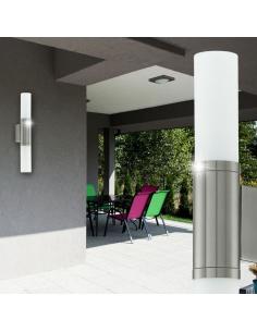 NEMOLI - APPLIQUE H 35,5 D8 2L x 9W G9 RISP.ENERG. ACCIAIO INOX + VETRO OPALE BIANCO 2