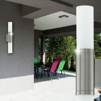 Eglo 91106 Wall Lamp Nemoli satin steel white glass