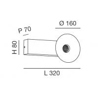 Fabas 3467-21-101 Aretha Wall Lamp Speaker Black
