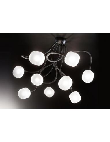 IDEAL LUX 174952 OCTOPUS Lampada da soffitto 6l nero