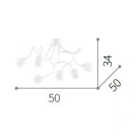 IDEAL LUX 174921 OCTOPUS Ceiling Lamp 6l white