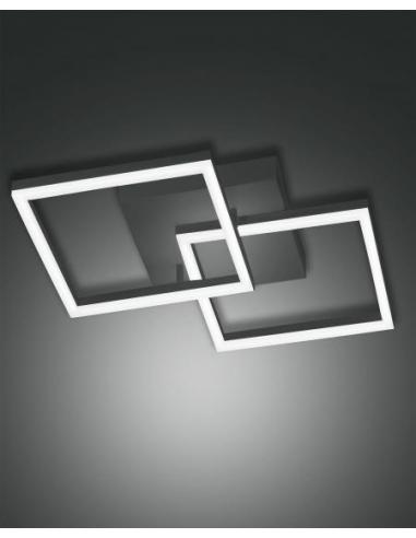 Fabas 3394-22-282 Bard Wall Lamp Doble Square Small Anthracite