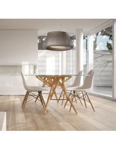 ACB Iluminacion C34561MA Nanok Lampada a Sospensione Ø60cm Marrone 2