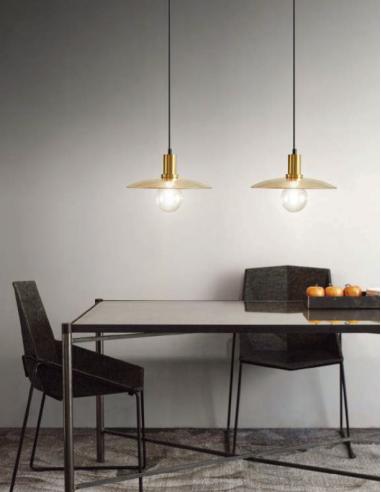 GEA Luce CORA S A Pendant Lamp Amber