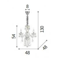 Ideal Lux 034706 Tiepolo SP3 Suspension Lamp