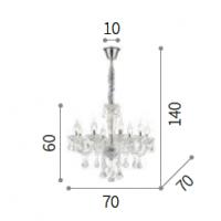 Ideal Lux 034720 Tiepolo SP8 Suspension Lamp