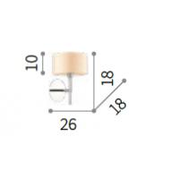 Ideal Lux 087665 Woody AP1 Wall Lamp