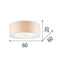 Ideal Lux 122205 Woody PL5 Ceiling Lamp White