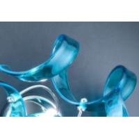 Metal Lux 206.740.O8 Astro Lampada da Terra Cromo/Turchese