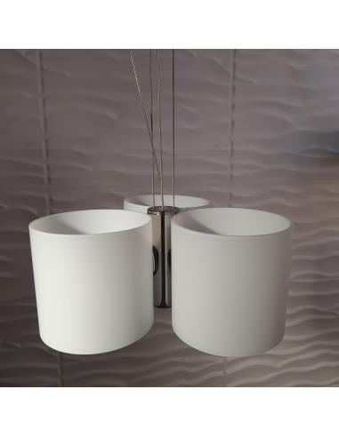 Metal Lux 143133.69 Brick Lampada a Sospensione 3 Luci Bianco G9