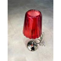 Metal Lux 231.121.04 ARIA Table Lamp Abat-Jour Red Glass