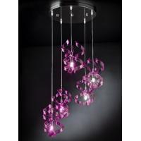 Metal Lux 206.513.11 Astro Lampadario Sospensione 3 Luci Fuxia