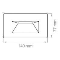 LAMPO SPLED504OFLAN FLANGIA ANTRACITE SEGNAPASSO