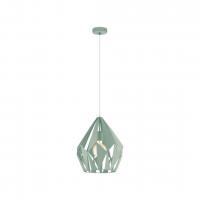 EGLO 49026 Carlton-P Suspension Lamp Ø31 Pastel light green
