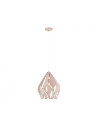 EGLO 49024 Carlton-P Suspension Lamp Ø31 Pastel Apricot Pink