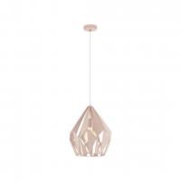 EGLO 49024 Carlton-P Suspension Lamp Ø31 Pastel Apricot Pink