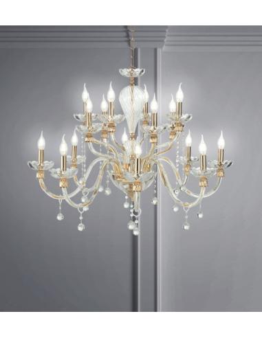 Ciciriello Lampadari LP.ROXANNE/16 Roxanne Suspension Lamp 16L