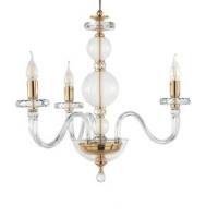 Ciciriello Lampadari LP.BACH/8SP-ORO Bach Suspension Lamp 8L Gold Without Lampshades