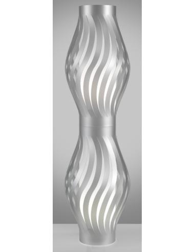 Linea Zero D123T/SILVER Helios Totem Floor Lamp Silver