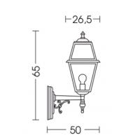 Moretti Luce 830.O.3 Black-Silver Wall Lamp Opal Glass