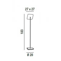 Perenz 6587 N LC Radar Floor Lamp LED Black