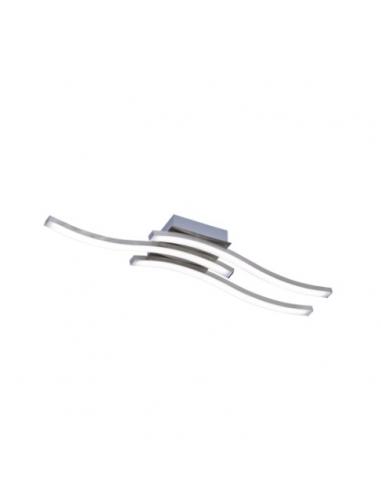 Trio R62473107 Route 3 Wall / Ceiling Lamp brushed steel