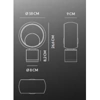Vivida International 0082.40.BRL Cosmit Lampada da tavolo Marrone