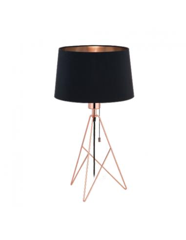 EGLO 39178 Camporale Table Lamp copper black