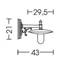 Moretti Luce 980.3 Wall Lamp Black-Silver
