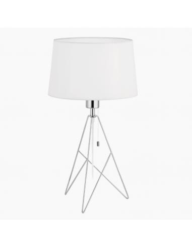 EGLO 39181 Camporale Table Lamp chrome white