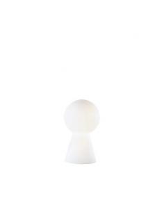 Ideal Lux 000268 Birillo TL1 Lampada da Tavolo Piccola Bianco