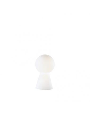 Ideal Lux 000268 Birillo TL1 Table Lamp Small White