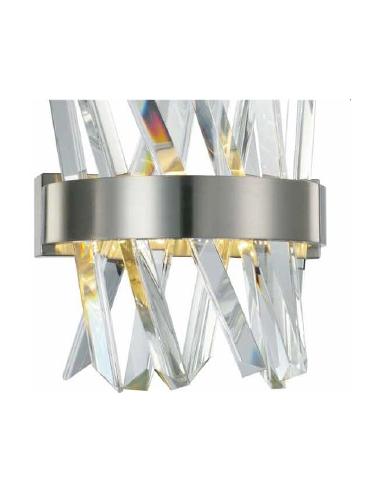 Illuminati MB18162246-1 ASN Akasha Lampada da parete nickel satinato