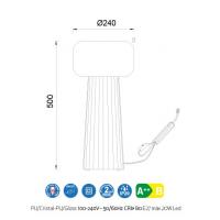 Mantra 7248 Faro Lampada da tavolo bianco