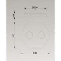 Mantra 6643 Area Ceiling Lamp 2L