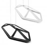 Leucos 0001611 Aki S Led 40W Lampadario Legno Okume Bianca