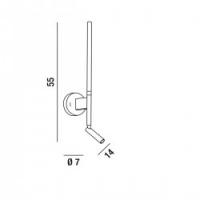 PERENZ 6654 N LC Ramon Wall Lamp Black