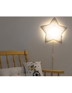 Buokids SFLAES04 Stella filo giallo Lampada da parete Bambini con cavo 2