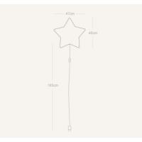 Buokids SFLAES04 Stella yellow wire Children's wall lamp with cable