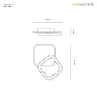 VIVIDA INTERNATIONAL LMS12.20.BN FRAME 32 Ceiling lamp with integrated LED