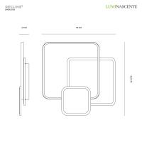 VIVIDA INTERNATIONAL LMS11.21.BI DECLINE 3 Lampada da soffitto LED