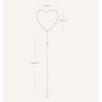 BUOKIDS SFLACO01 SOFTLIGHT Heart applique with pink stitching