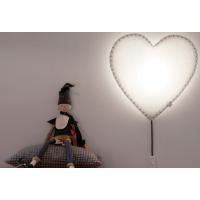 BUOKIDS SFLACO01 SOFTLIGHT Heart applique with pink stitching