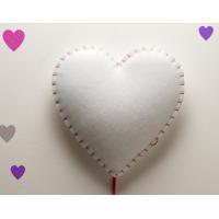 BUOKIDS SFLACO01 SOFTLIGHT Heart applique with pink stitching