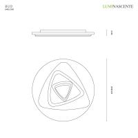 VIVIDA INTERNATIONAL LMS2.21.BI BUD Ceiling lamp 50 DIAM. 50 LED