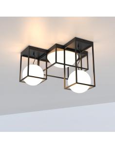 MANTRA 7600 Ceiling lamp 5 lights 5 x E27- DESIGUAL - BLACK