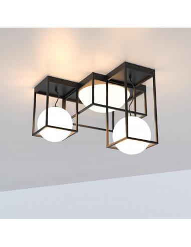 MANTRA 7600 Ceiling lamp 5 lights 5 x E27- DESIGUAL - BLACK