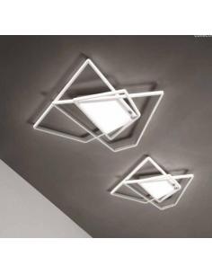ONDALUCE PL.GALAXY / MD-SILVER CEILING LAMP IN METAL SILVER LED 67W