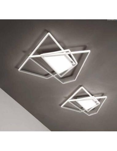 ONDALUCE PL.GALAXY / MD-SILVER CEILING LAMP IN METAL SILVER LED 67W