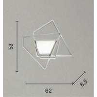 ONDALUCE PL.GALAXY / MD-SILVER CEILING LAMP IN METAL SILVER LED 67W